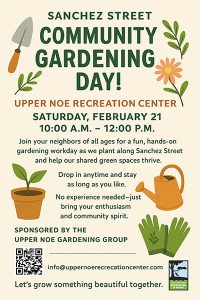 Gardening Workday February 21, 2026